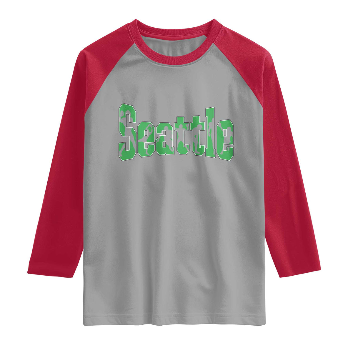 Seattle Sports Player Silhouette Raglan Shirt Gift For Football Lovers
