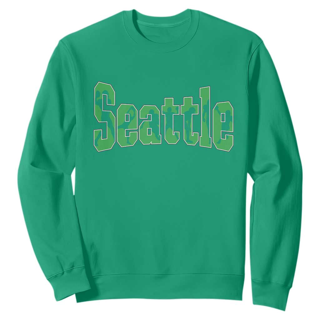 Seattle Sports Player Silhouette Sweatshirt Gift For Football Lovers