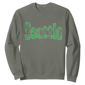 Seattle Sports Player Silhouette Sweatshirt Gift For Football Lovers