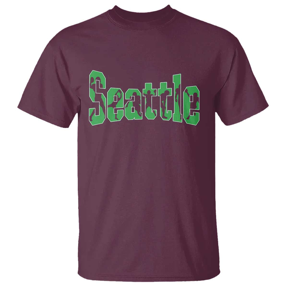 Seattle Sports Player Silhouette T Shirt Gift For Football Lovers