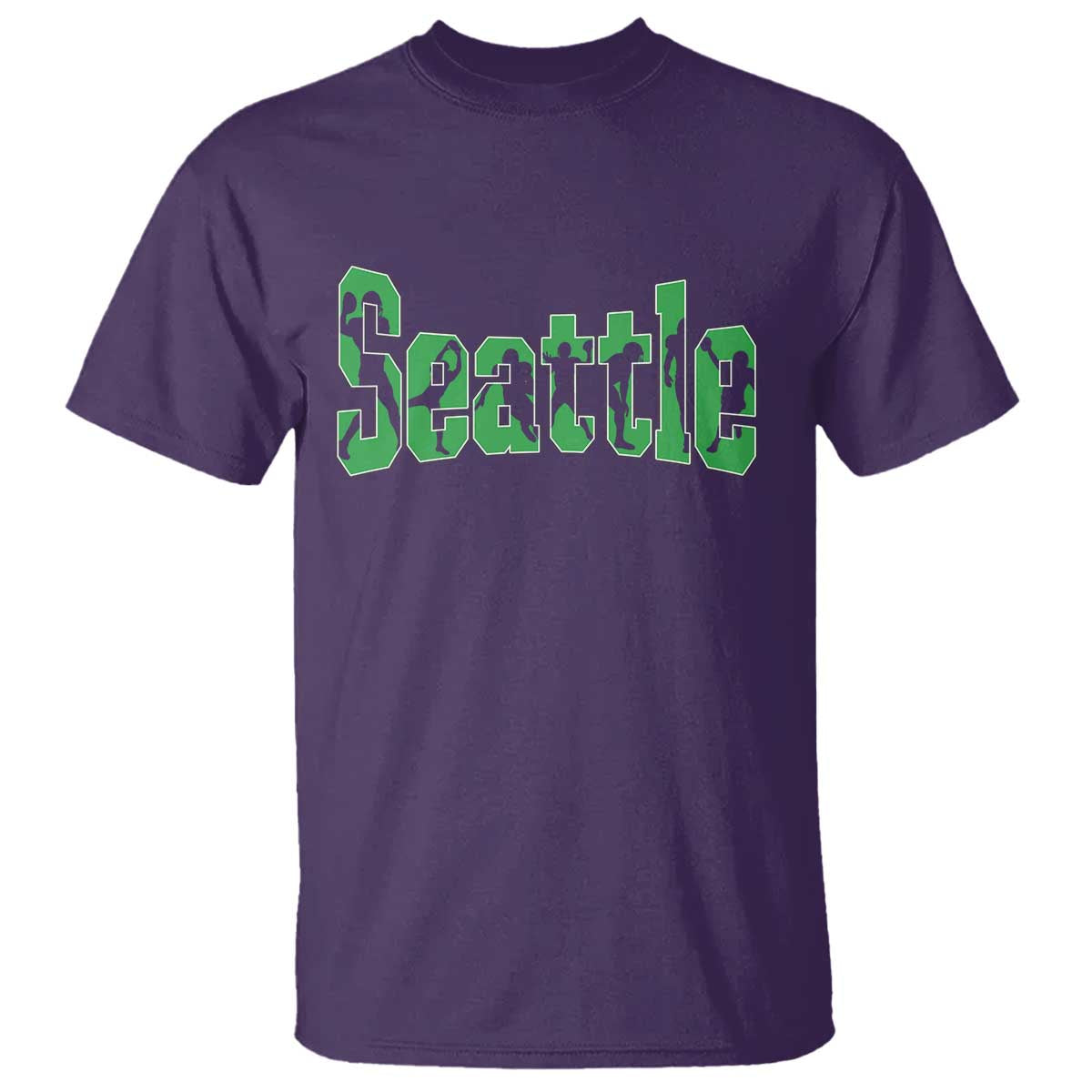 Seattle Sports Player Silhouette T Shirt Gift For Football Lovers