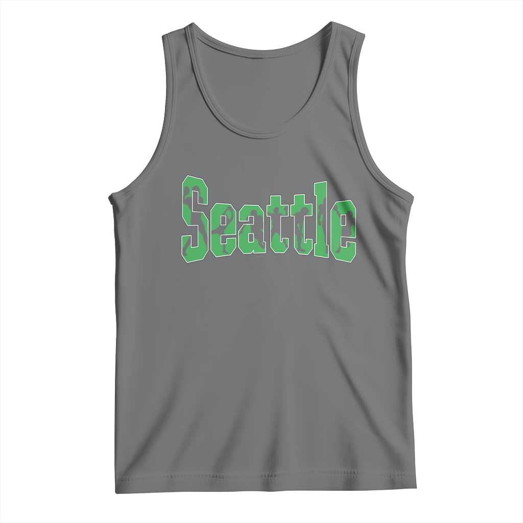Seattle Sports Player Silhouette Tank Top Gift For Football Lovers