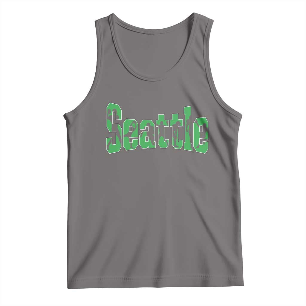 Seattle Sports Player Silhouette Tank Top Gift For Football Lovers