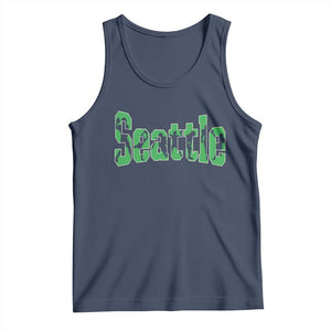 Seattle Sports Player Silhouette Tank Top Gift For Football Lovers