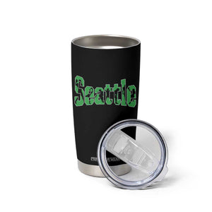 Seattle Sports Player Silhouette Tumbler Cup Gift For Football Lovers