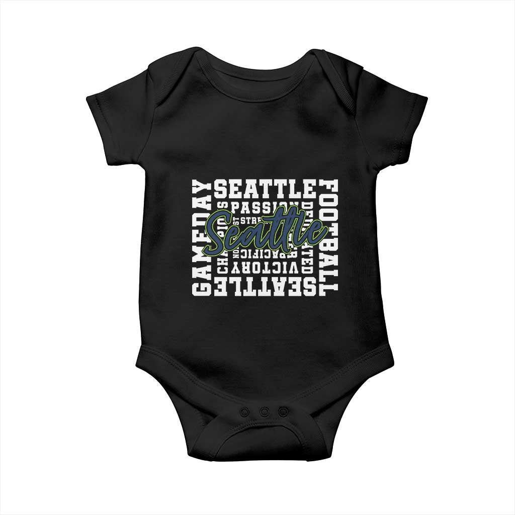 Seattle Emerald City Pride Baby Onesie Football Fan Game Day Gift