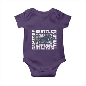 Seattle Emerald City Pride Baby Onesie Football Fan Game Day Gift