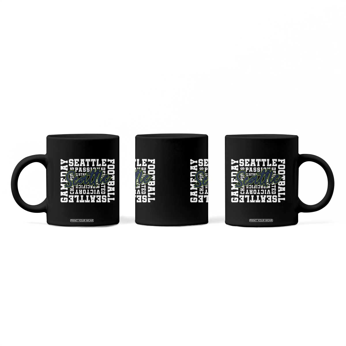 Seattle Emerald City Pride Coffee Mug Football Fan Game Day Gift