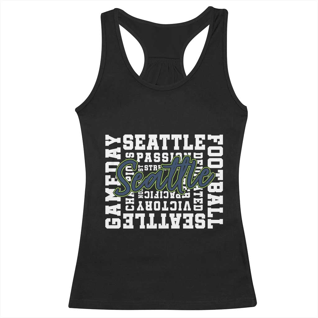 Seattle Emerald City Pride Racerback Tank Top Football Fan Game Day Gift