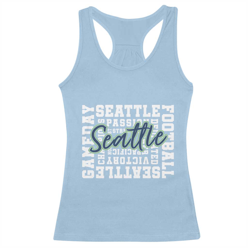 Seattle Emerald City Pride Racerback Tank Top Football Fan Game Day Gift