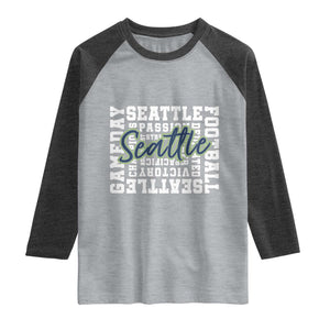 Seattle Emerald City Pride Raglan Shirt Football Fan Game Day Gift
