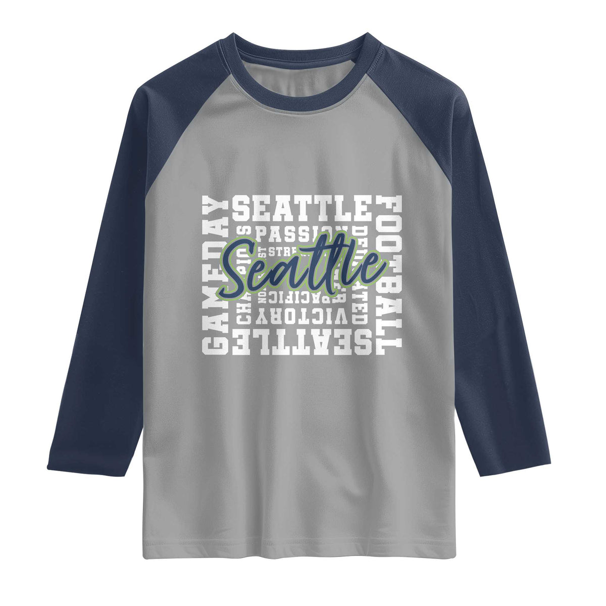 Seattle Emerald City Pride Raglan Shirt Football Fan Game Day Gift
