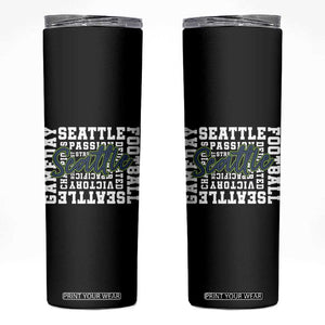 Seattle Emerald City Pride Skinny Tumbler Football Fan Game Day Gift