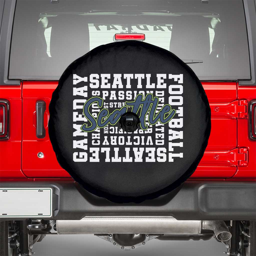 Seattle Emerald City Pride Spare Tire Cover Football Fan Game Day Gift
