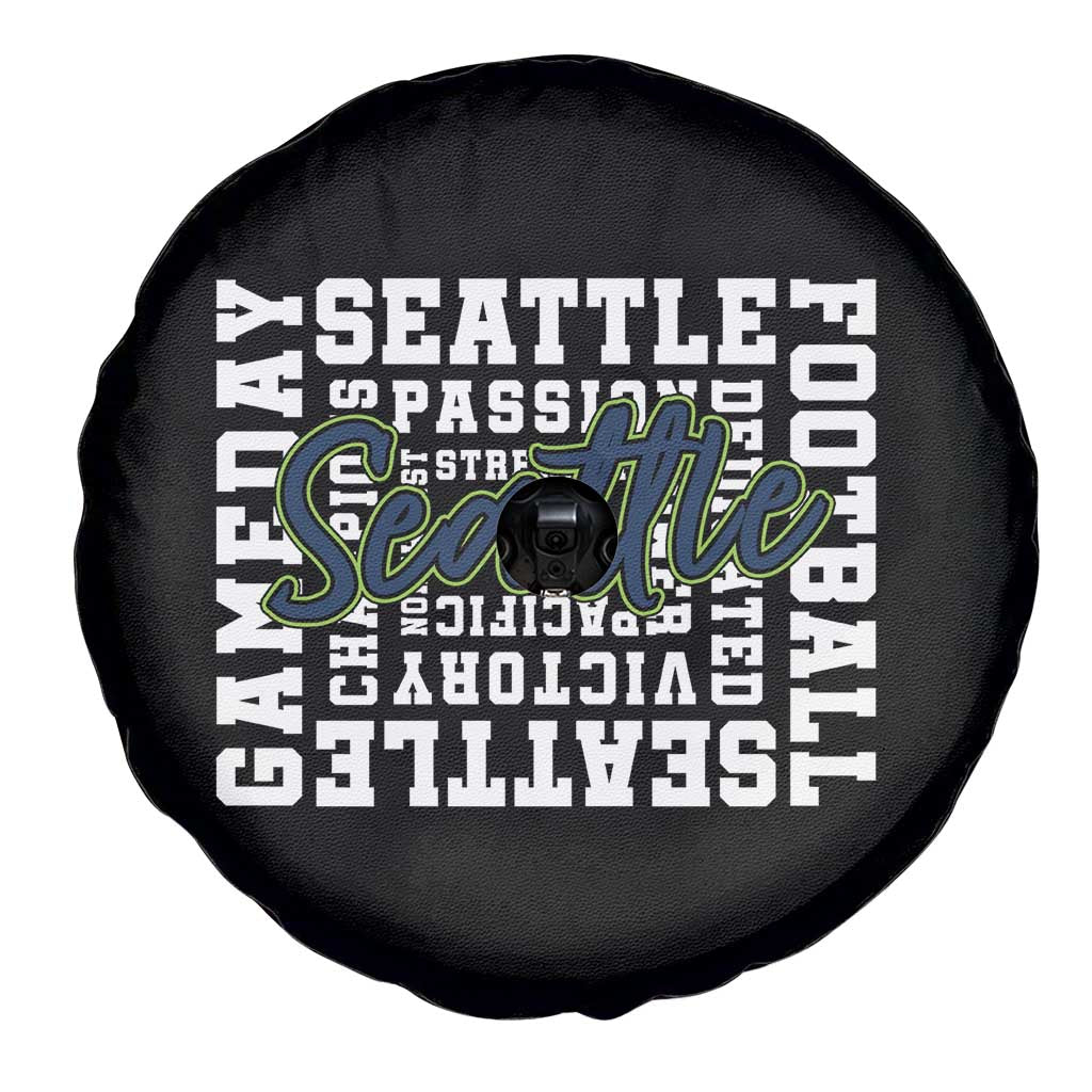 Seattle Emerald City Pride Spare Tire Cover Football Fan Game Day Gift