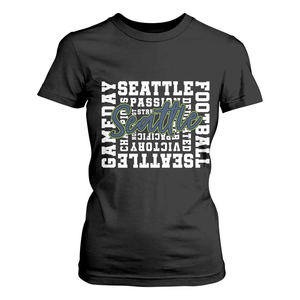 Seattle Emerald City Pride T Shirt For Women Football Fan Game Day Gift