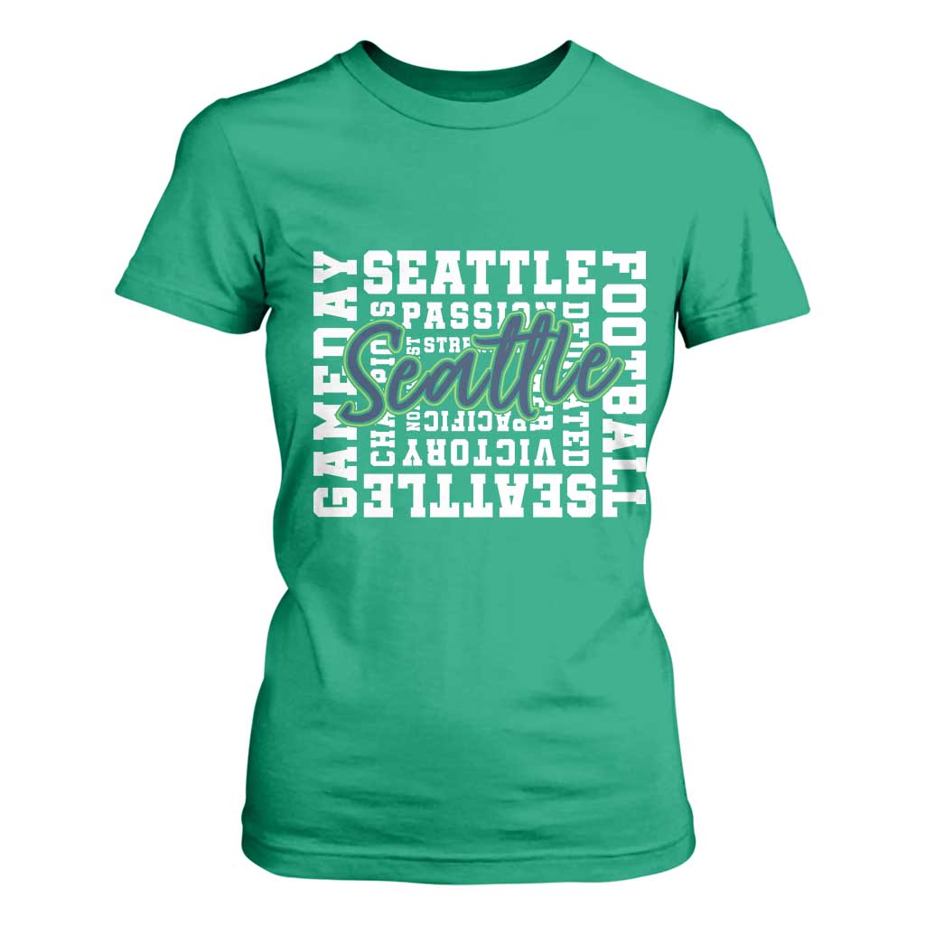 Seattle Emerald City Pride T Shirt For Women Football Fan Game Day Gift