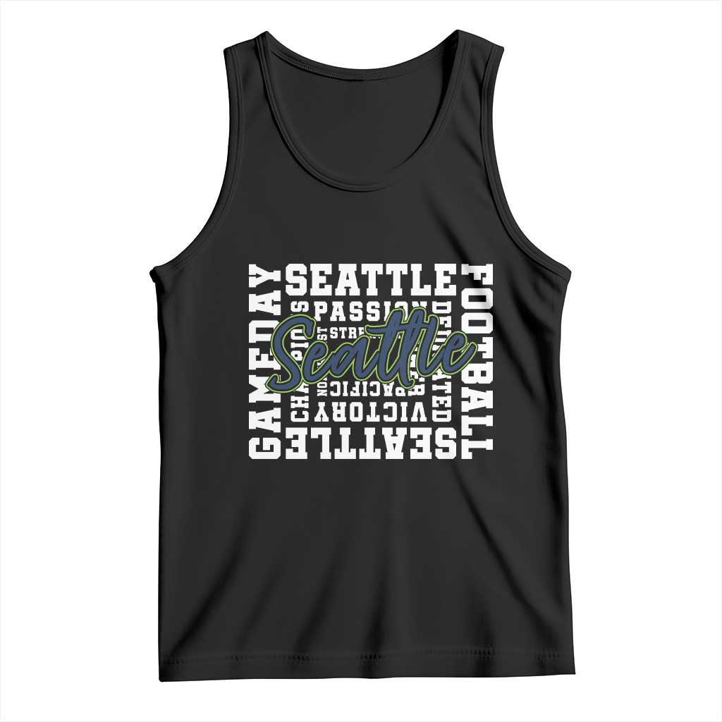 Seattle Emerald City Pride Tank Top Football Fan Game Day Gift TS12 Black Print Your Wear