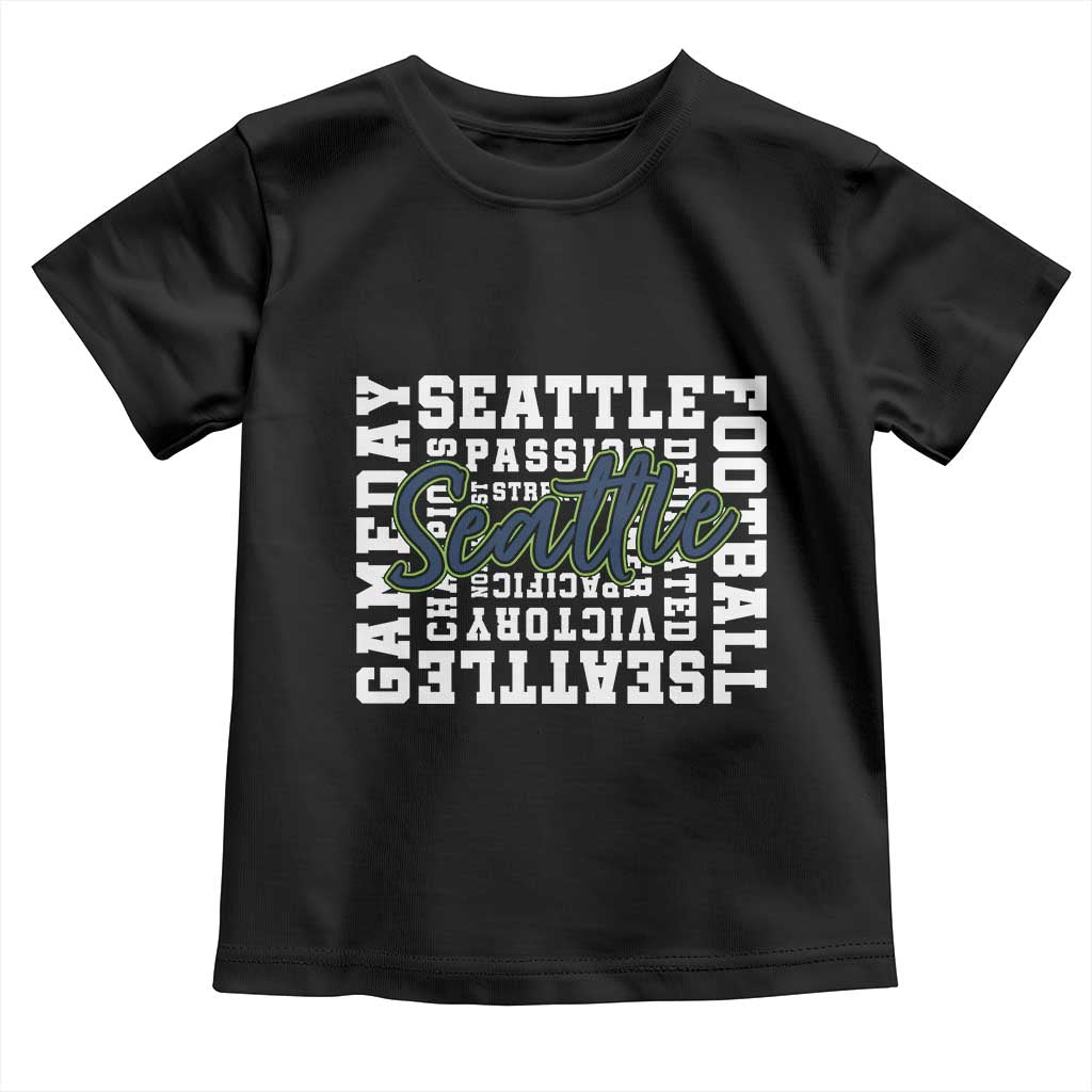Seattle Emerald City Pride Toddler T Shirt Football Fan Game Day Gift