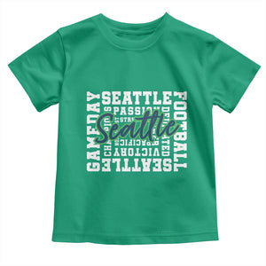 Seattle Emerald City Pride Toddler T Shirt Football Fan Game Day Gift