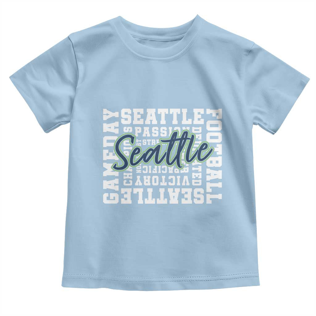 Seattle Emerald City Pride Toddler T Shirt Football Fan Game Day Gift