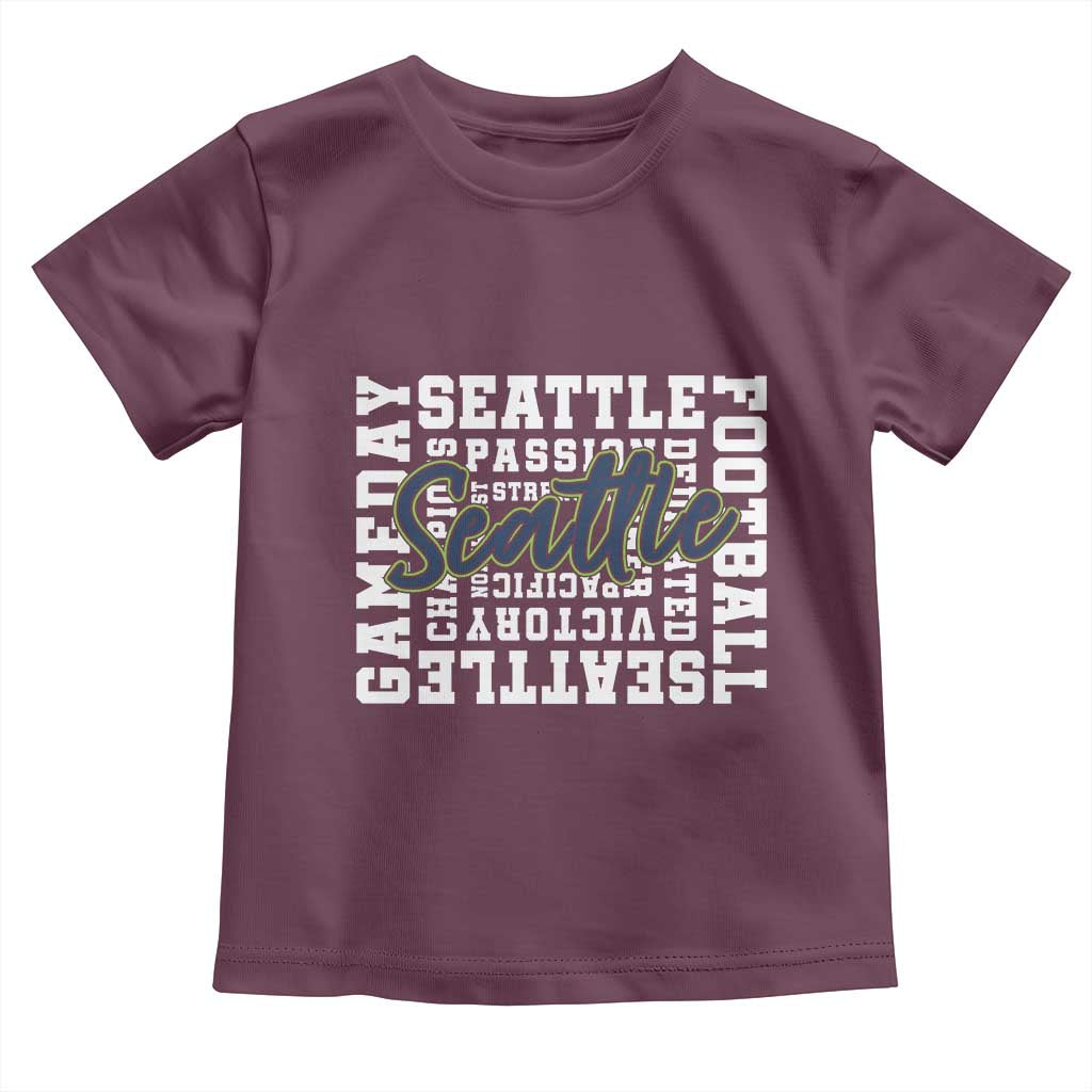 Seattle Emerald City Pride Toddler T Shirt Football Fan Game Day Gift
