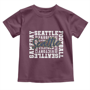 Seattle Emerald City Pride Toddler T Shirt Football Fan Game Day Gift