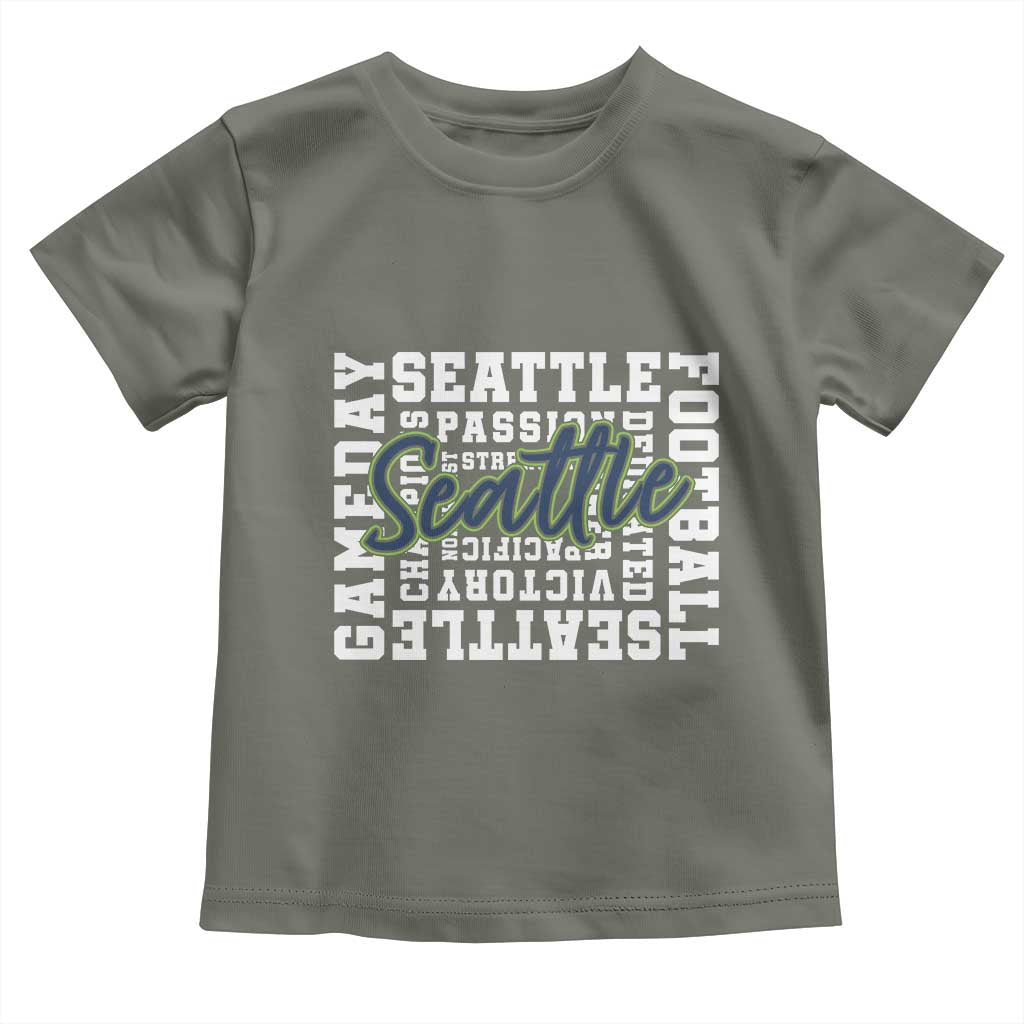 Seattle Emerald City Pride Toddler T Shirt Football Fan Game Day Gift