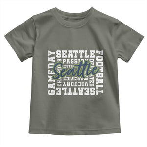 Seattle Emerald City Pride Toddler T Shirt Football Fan Game Day Gift