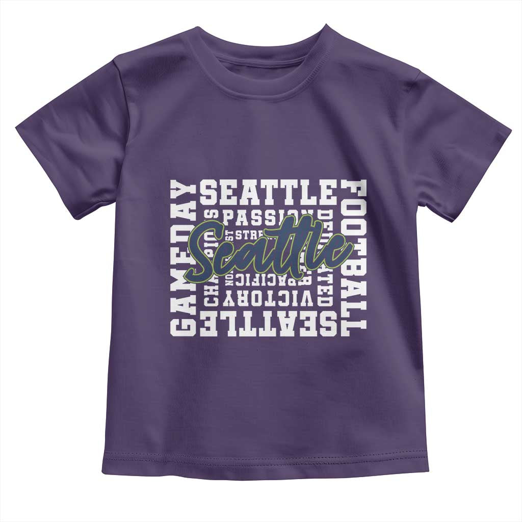 Seattle Emerald City Pride Toddler T Shirt Football Fan Game Day Gift