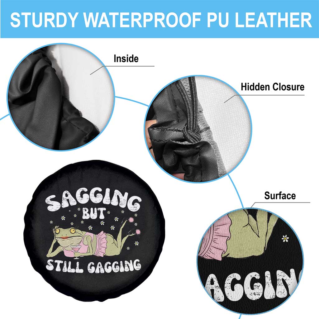 Funny Sagging But Still Gagging Spare Tire Cover Sarcastic Frog Humor TS12 Print Your Wear