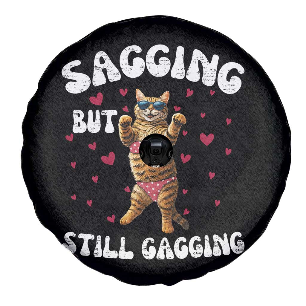 Funny Cat Sexy Spare Tire Cover Sagging But Still Gagging Gift TS12 Print Your Wear