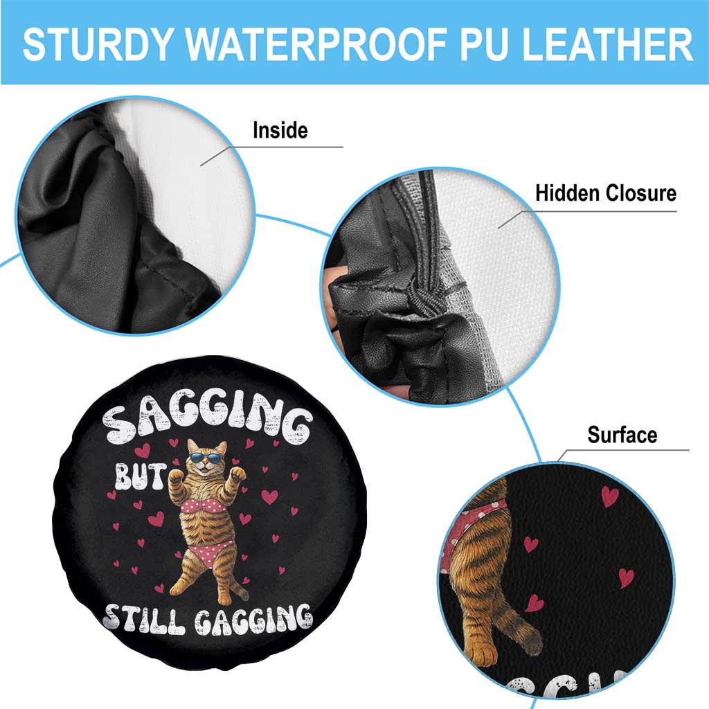 Funny Cat Sexy Spare Tire Cover Sagging But Still Gagging Gift TS12 Print Your Wear