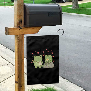 Cute Frog Lover Gift Garden Flag Romantic Frog Music TS12 Print Your Wear