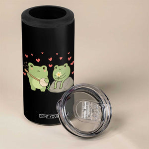 Cute Frog Lover Gift 4 in 1 Can Cooler Tumbler Romantic Frog Music TS12 Print Your Wear
