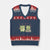 Cute Frog Lover Gift V-Neck Knit Sweater Vest Romantic Frog Music TS12 Navy Red Print Your Wear