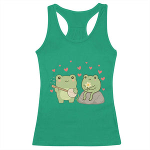 Cute Frog Lover Gift Racerback Tank Top Romantic Frog Music TS12 Irish Green Print Your Wear