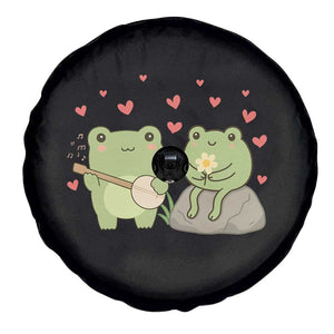 Cute Frog Lover Gift Spare Tire Cover Romantic Frog Music TS12 Print Your Wear