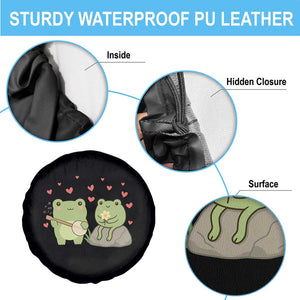 Cute Frog Lover Gift Spare Tire Cover Romantic Frog Music TS12 Print Your Wear