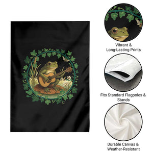 Funny Frog Playing Guitar Garden Flag Music Lovers Gift TS12 Print Your Wear