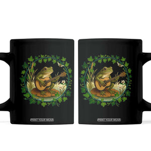 Funny Frog Playing Guitar Coffee Mug Music Lovers Gift TS12 Black Print Your Wear
