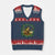 Funny Frog Playing Guitar V-Neck Knit Sweater Vest Music Lovers Gift TS12 Navy Red Print Your Wear
