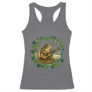 Funny Frog Playing Guitar Racerback Tank Top Music Lovers Gift TS12 Charcoal Print Your Wear
