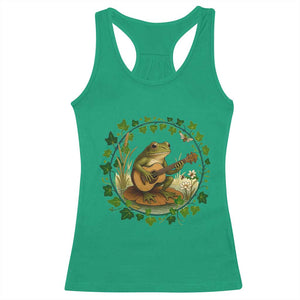 Funny Frog Playing Guitar Racerback Tank Top Music Lovers Gift TS12 Irish Green Print Your Wear