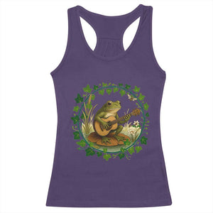 Funny Frog Playing Guitar Racerback Tank Top Music Lovers Gift TS12 Purple Print Your Wear
