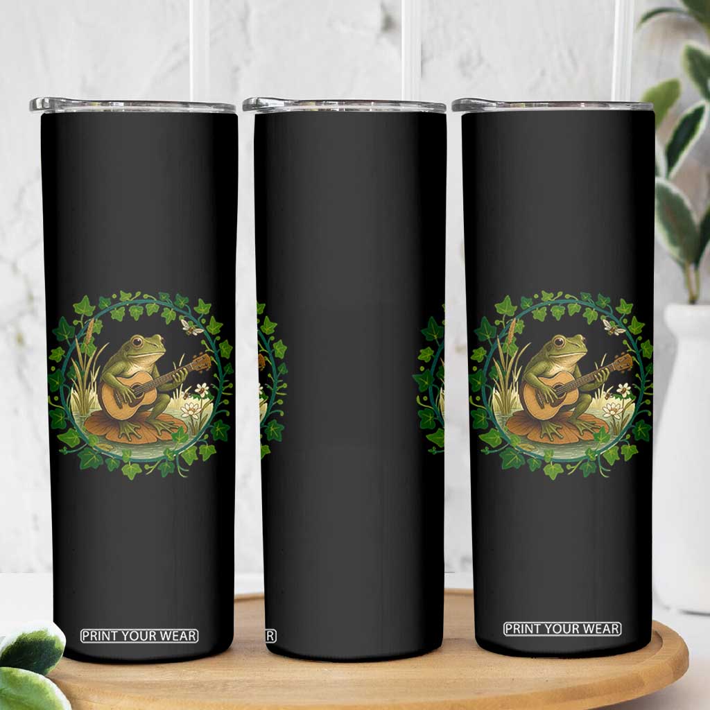 Funny Frog Playing Guitar Skinny Tumbler Music Lovers Gift TS12 Print Your Wear