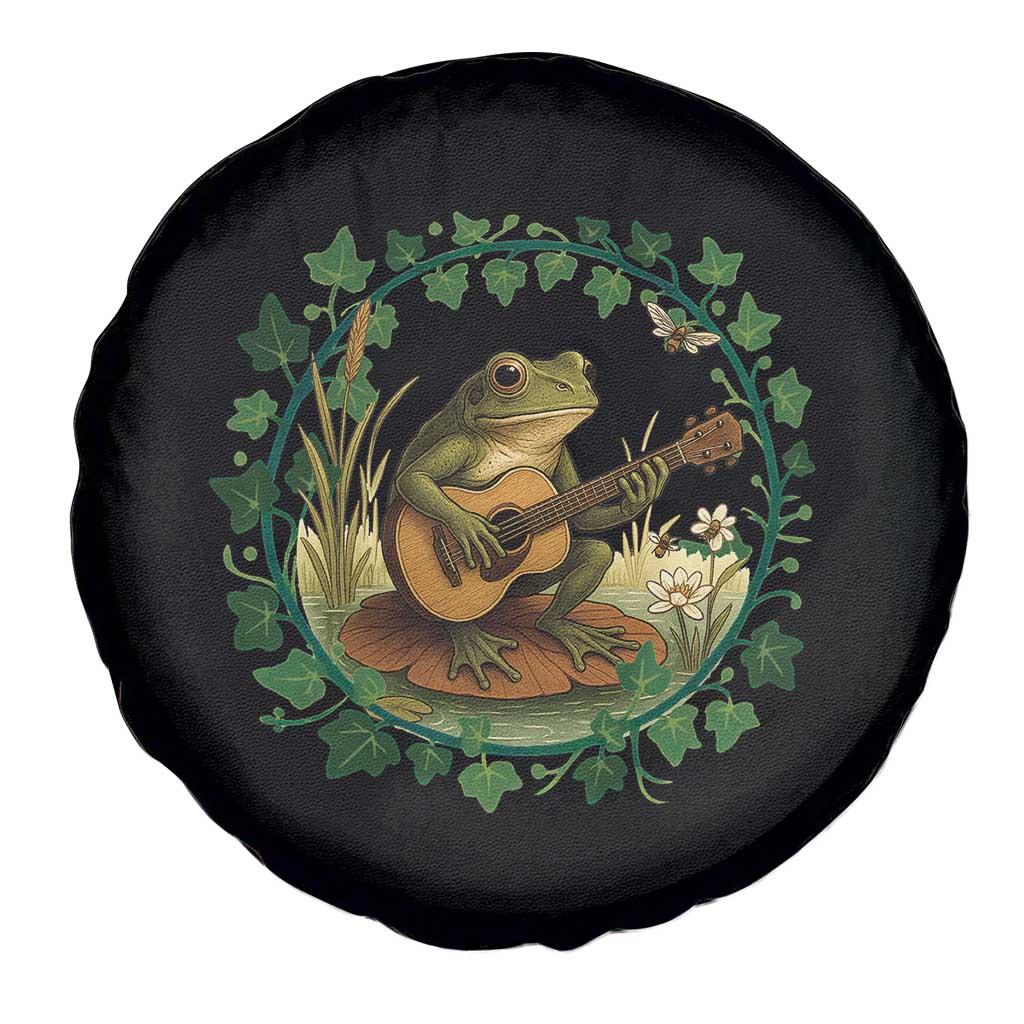Funny Frog Playing Guitar Spare Tire Cover Music Lovers Gift TS12 Print Your Wear