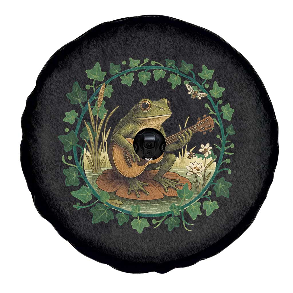Funny Frog Playing Guitar Spare Tire Cover Music Lovers Gift TS12 Print Your Wear