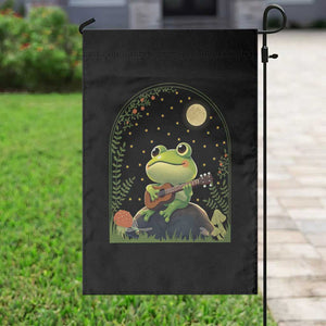 Frog Playing Guitar Garden Flag Gift for Musicians TS12 Print Your Wear