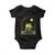 Frog Playing Guitar Baby Onesie Gift for Musicians TS12 Black Print Your Wear